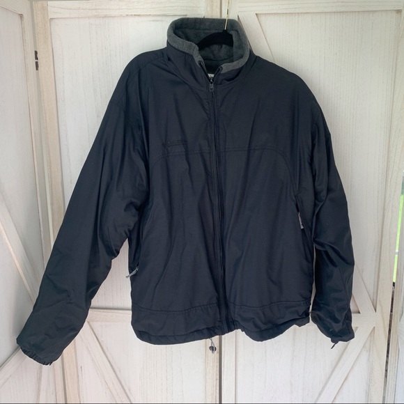 Columbia Other - Columbia Black Grey Fleece Lined Core Interchange Full Zip Jacket Coat Men Large